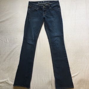 Express low rise barely boot jeans